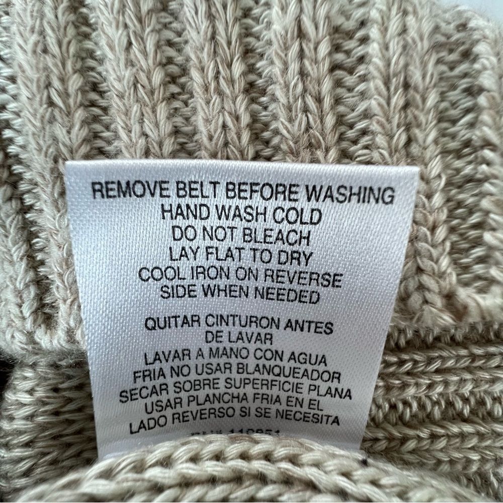 HeartSoul Y2K Knitted Crocheted Cap Sleeve Sand Color Button Sweater Dress SZ S - Picture 10 of 13